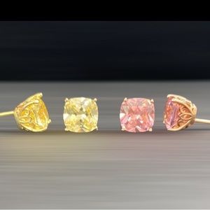 Fancy Stud Earrings Qty 2 Pairs